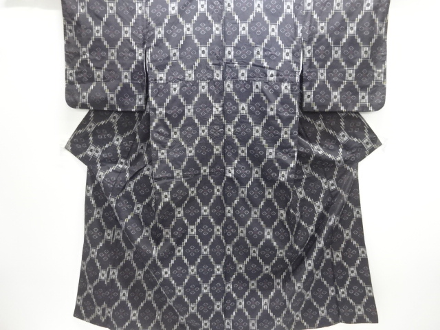 JAPANESE KIMONO / TSUMUGI / SILK / RYUKYU KASURI